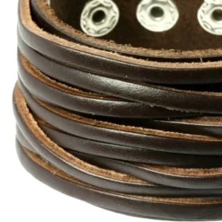 SilberDream Herren Leder Armband braun Lederarmband LA2248B