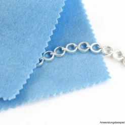SilberDream Imppac 2Stück Schmuck Reinigungstücher blau Poliertuch ZAP137B2