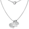 SilberDream Kette 3 Herzen 925er Sterling Silber 45cm Halskette SDK8001J
