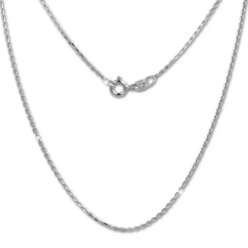 SilberDream Kette Anker diamantiert 925er Silber 50cm Damen Halskette SDK28950J