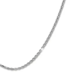 SilberDream Kette Anker diamantiert 925er Silber 50cm Damen Halskette SDK28950J