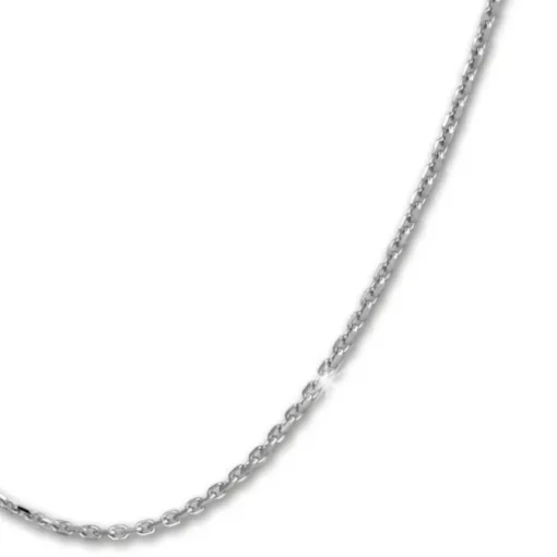 SilberDream Kette Anker diamantiert 925er Silber 50cm Damen Halskette SDK28950J