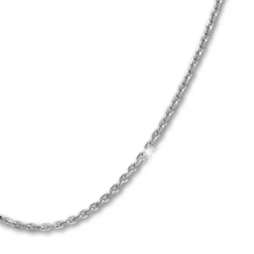 SilberDream Kette Anker diamantiert 925er Silber 45cm Damen Halskette SDK28945J