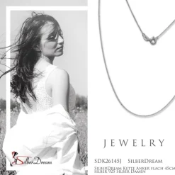 SilberDream Kette Anker flach 45cm silber 925 Silber Damen SDK26145J