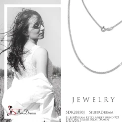 SilberDream Kette Anker rund 925 Sterling Silber 50cm Damen Halskette SDK28850J