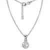 SilberDream Kette Circle Zirkonia weiß 925er Silber 42-45cm Halskette GSK403W