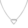 SilberDream Kette Diamant-Form 925er Sterling Silber 46cm Halskette SDK8011J