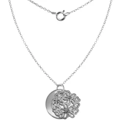 SilberDream Kette Doppel Plakette 925 Silber 45 cm SDK8003J