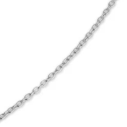 SilberDream Kette Doppel Plakette 925 Silber 45 cm SDK8003J