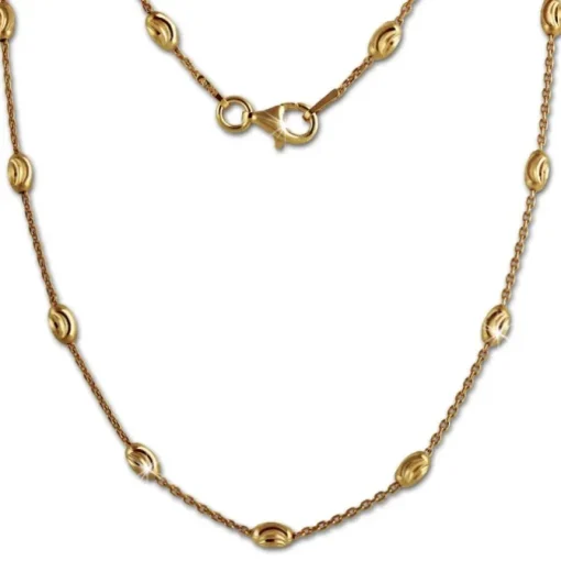 SilberDream Kette Glamour vergoldet 925 Silber 45cm Damen Kette SDK26245Y
