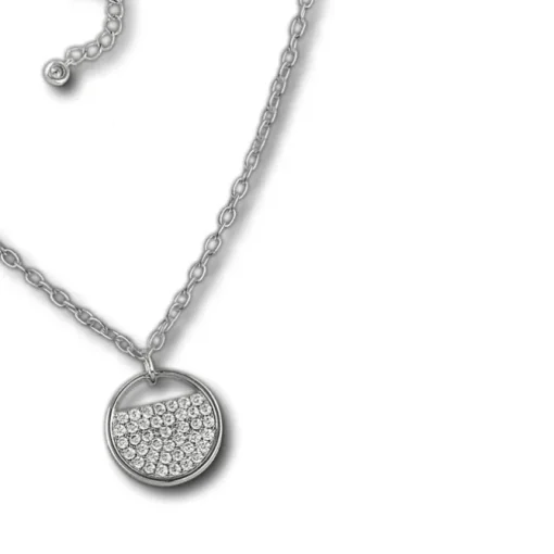 SilberDream Kette Glamour Zirkonia weiß 925 Silber 42-45cm Halskette GSK412W