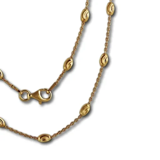 SilberDream Kette Glamour vergoldet 925 Silber 45cm Damen Kette SDK26245Y