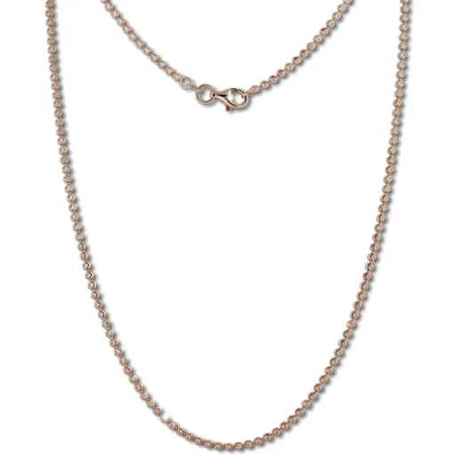 SilberDream Kette Kugel rosevergoldet 925 Silber 45cm Damen Kette SDK28545E