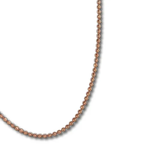 SilberDream Kette Kugel rosevergoldet 925 Silber 45cm Damen Kette SDK28545E