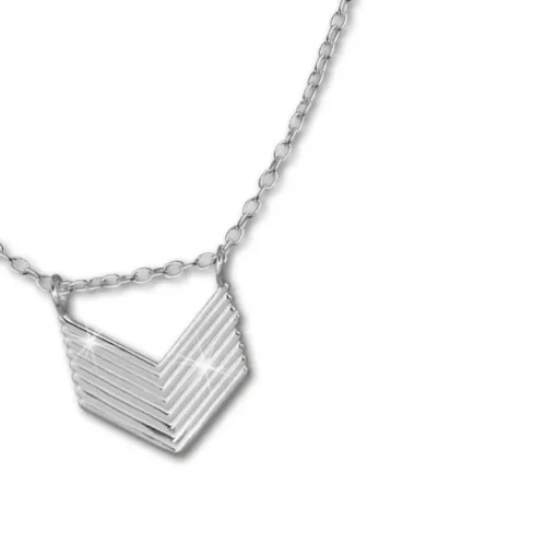 SilberDream Kette Pfeil 925er Sterling Silber 45cm Damen Halskette SDK8012J