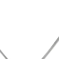 SilberDream Kette Zirkonia-Stab weiß 925 Silber 42-45cm Halskette GSK405W