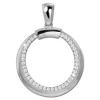 SilberDream Ketten Anhänger -Round- Zirkonia weiß 925 Silber SDH4382W