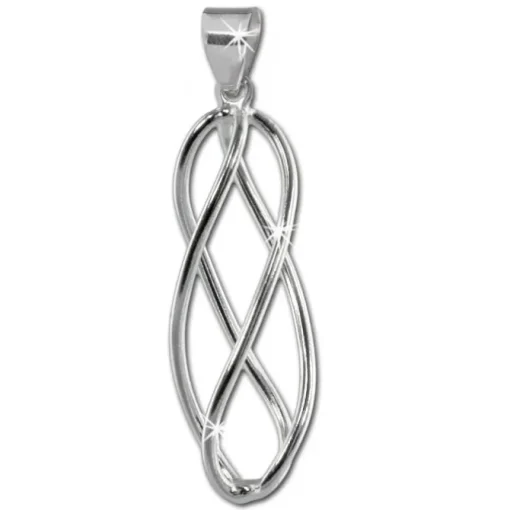 SilberDream Ketten Anhänger Spirale 925er Sterling Silber SDH400