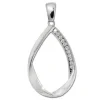 SilberDream Ketten Anhänger -Swing- Zirkonia weiß 925 Silber SDH4374W