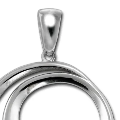 SilberDream Ketten Anhänger -Spirale- Zirkonia weiß 925 Silber SDH4375W