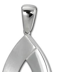 SilberDream Ketten Anhänger Big Zirkonia weiß 925 Silber SDH408W