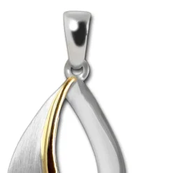 SilberDream Ketten Anhänger -Träne- bicolor 925 Silber SDH4379T