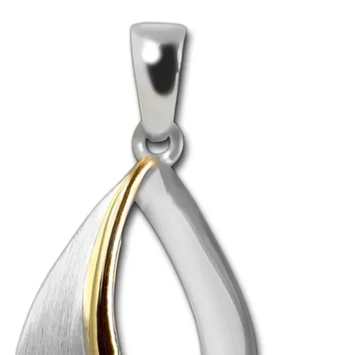 SilberDream Ketten Anhänger -Träne- bicolor 925 Silber SDH4379T