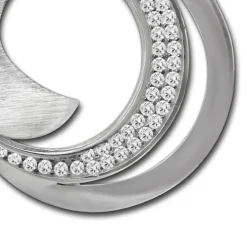 SilberDream Ketten Anhänger -Circle- Zirkonia weiß 925 Silber SDH4373W