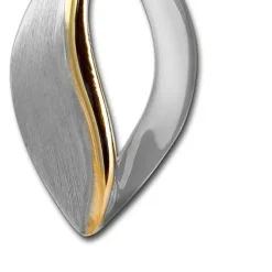 SilberDream Ketten Anhänger -Träne- bicolor 925 Silber SDH4379T