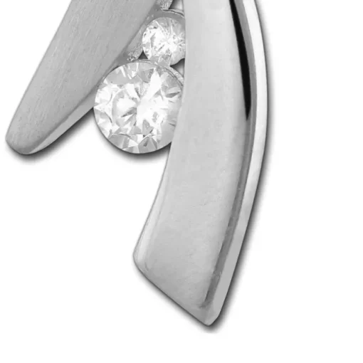 SilberDream Ketten Anhänger Glamour Zirkonia weiß 925 Silber SDH421W