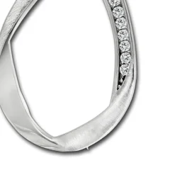 SilberDream Ketten Anhänger -Swing- Zirkonia weiß 925 Silber SDH4374W
