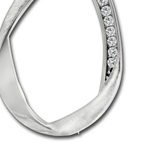 SilberDream Ketten Anhänger -Swing- Zirkonia weiß 925 Silber SDH4374W