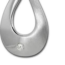 SilberDream Ketten Anhänger Elegance Zirkonia weiß 925 Silber SDH402W