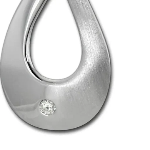 SilberDream Ketten Anhänger Elegance Zirkonia weiß 925 Silber SDH402W