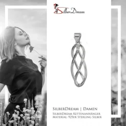 SilberDream Ketten Anhänger Spirale 925er Sterling Silber SDH400