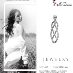 SilberDream Ketten Anhänger Spirale 925er Sterling Silber SDH400