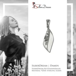 SilberDream Ketten Anhänger Rhombus 925 Sterling Silber Damen SDH434J