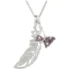 SilberDream Ketten Set Schmetterling + Charm Anhänger 925er FCA313
