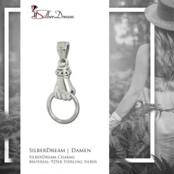 SilberDream Ketten Verbinder Hand für Charms 925er Silber FC0077