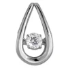 SilberDream Kettenanhänger Träne beweglicher Zirkonia Silber DSH105W