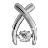 SilberDream Kettenanhänger Kreuz beweglicher Zirkonia Silber DSH103W