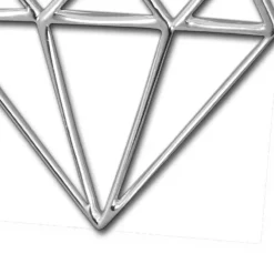 SilberDream Kettenanhänger Diamant Form Anhänger für Damen 925er Silber SDH8200J