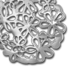 SilberDream Kettenanhänger Blumemscheibe 925 Silber Damen Anhänger SDH456J