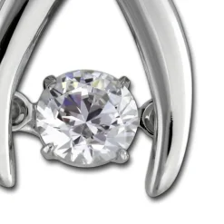 SilberDream Kettenanhänger Kreuz beweglicher Zirkonia Silber DSH103W