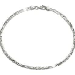 SilberDream Königsarmband 2mm 925 Sterling Silber Armband Unisex 21cm SDAK0021J