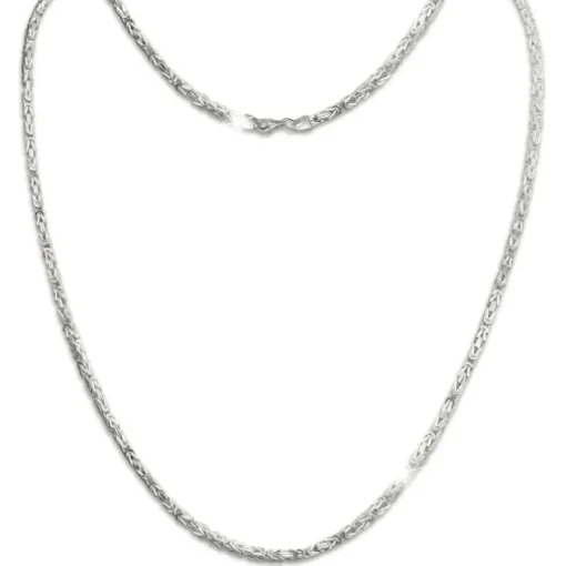 SilberDream Königskette 2mm 925 Sterling Silber Kette Unisex 45cm SDKK0025J