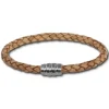 SilberDream Leder Armband 5mm natur 22cm Edelstahl Verschluss LAB0722