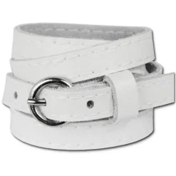 SilberDream Lederarmband weiß unisex Leder Armband LAC560W