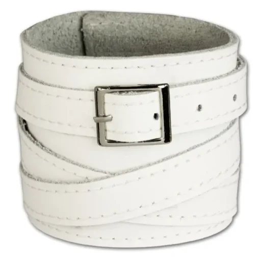 SilberDream Lederarmband weiß Damen Leder Armband LA1302W