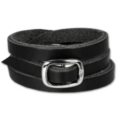 SilberDream Lederarmband schwarz Herren Leder Armband LA2219